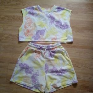 Bershka shorts & top set